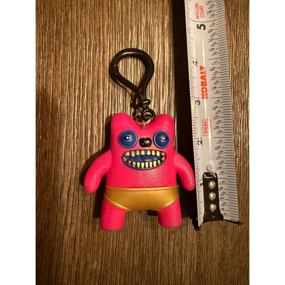 Fuggler 24 Carats of Gold Greedy Grinner Pink Gold Keychain Figure Art Toy Clip